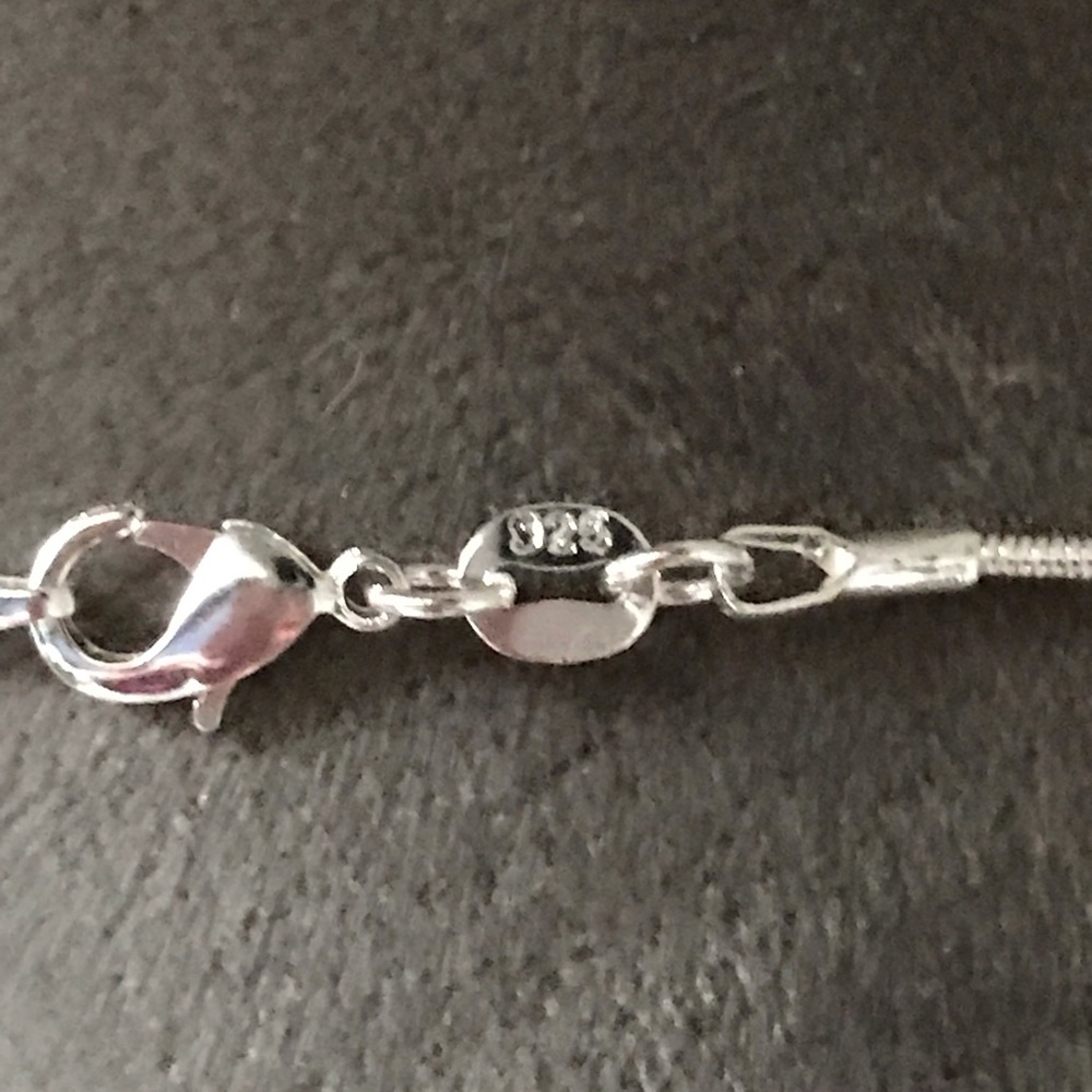 New! Sterling Silver Butterfly Pendant Necklace - Picture 7 of 8